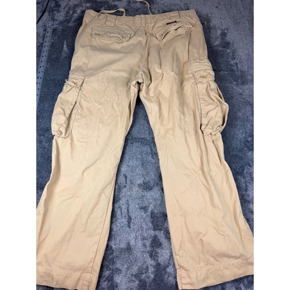 Banana Republic Vintage Y2K Paratrooper Cargo Pants Khaki Tan 38x30 Mens